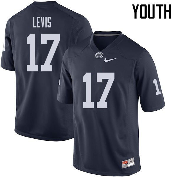 NCAA Nike Youth Penn State Nittany Lions Will Levis #17 College Football Authentic Navy Stitched Jersey SGR7698AX